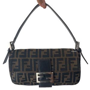 |SOLD| Authentic Fendi Zucca Baguette Shoulder Bag